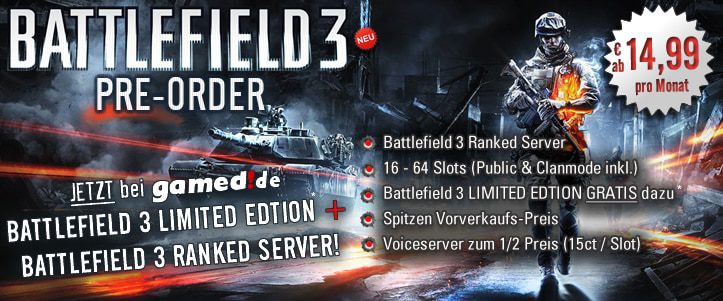 bf3_gameserver_preorder Battlefield 3 Gameserver bei gamed!de vorbestellen und Battlefield 3 gratis mit dazu erhalten