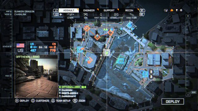 im Chainlink Spilemodus müssen die Flaggen miteinander verlinkt werden