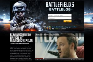 Battlelog_Startseite Battlelog Startseite