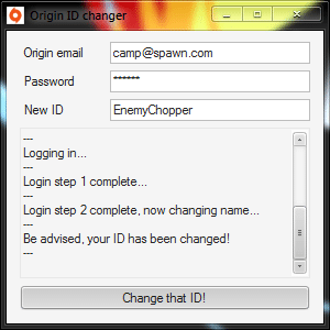 chnage-origin-id-via-windows