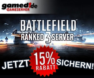 15% Rabatt auf alle Battlefield 3 Ranked Gameserver 15% Rabatt auf alle Battlefield 3 Ranked Gameserver