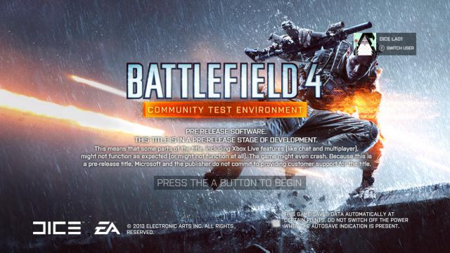 Bald startet das Battlefield 4 Community Test Environment auf der Xbox One