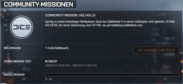 Battlefield 4 Community Mission: Chopper Kills gestartet 2 COMMUNITY-MISSION HELI-KILLS