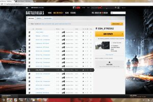 Battlelog - Serverbrowser