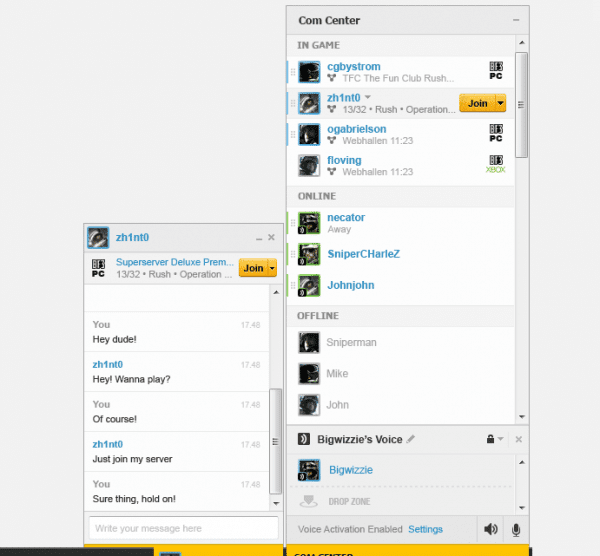 Battlelog - Freundesliste