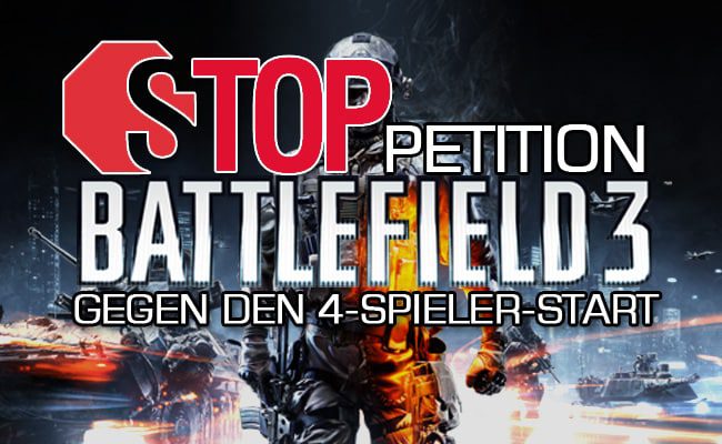 Petition gegen den 4-Spieler-Start auf Battlefield 3 Servern - Wofür stehst du? 1 bf3 petition 4p start teaser