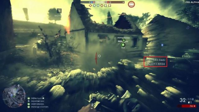 Gasangriff in Battlefield 1 - 5 Sekunden im Gasangriff verursachen etwa 25% Schaden.
