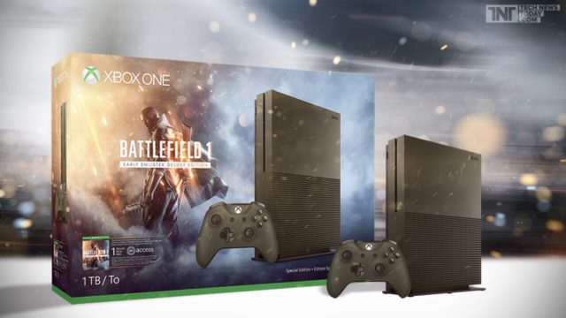 Xbox One S 1 TB Konsole - Battlefield 1 Special Edition Bundle