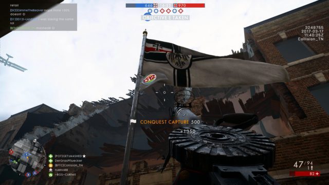 Wenn dein Platoon die meiste Arbeit beim Flaggen einnehmen übernommen hat, ist das Bild des Platoons auf der Flagge sichtbar.