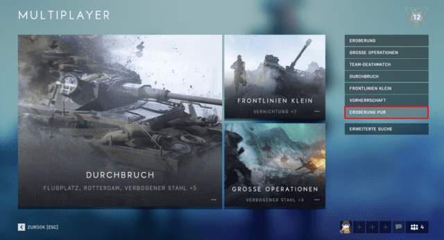 Im Rahmen der Eroberung Pur Playlist, spielt ihr mit der alten TTK und Schadenswerten.