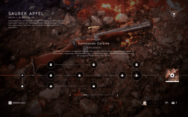 Tides of War: Kapitel 3 Event – Saurer Apfel 3 bf5 Commando Carbine tides of war