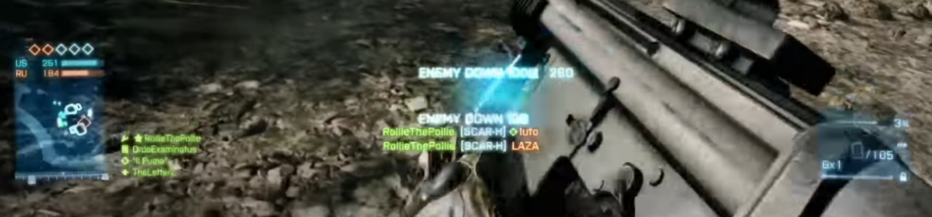 Battlefield 3 Killfeed