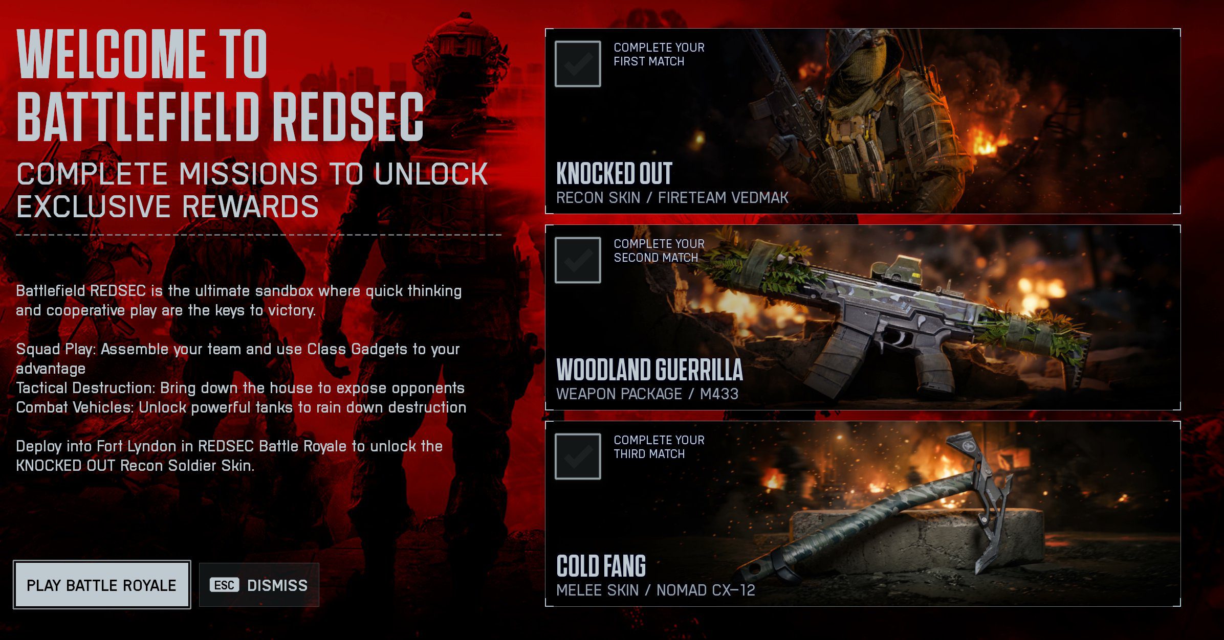Battlefield REDSEC: Exklusive Belohnungen zum Start auf Fort Lyndon freischalten 2 Battlefield REDSEC Exklusive Belohnungen zum Start auf Fort Lyndon freischalten