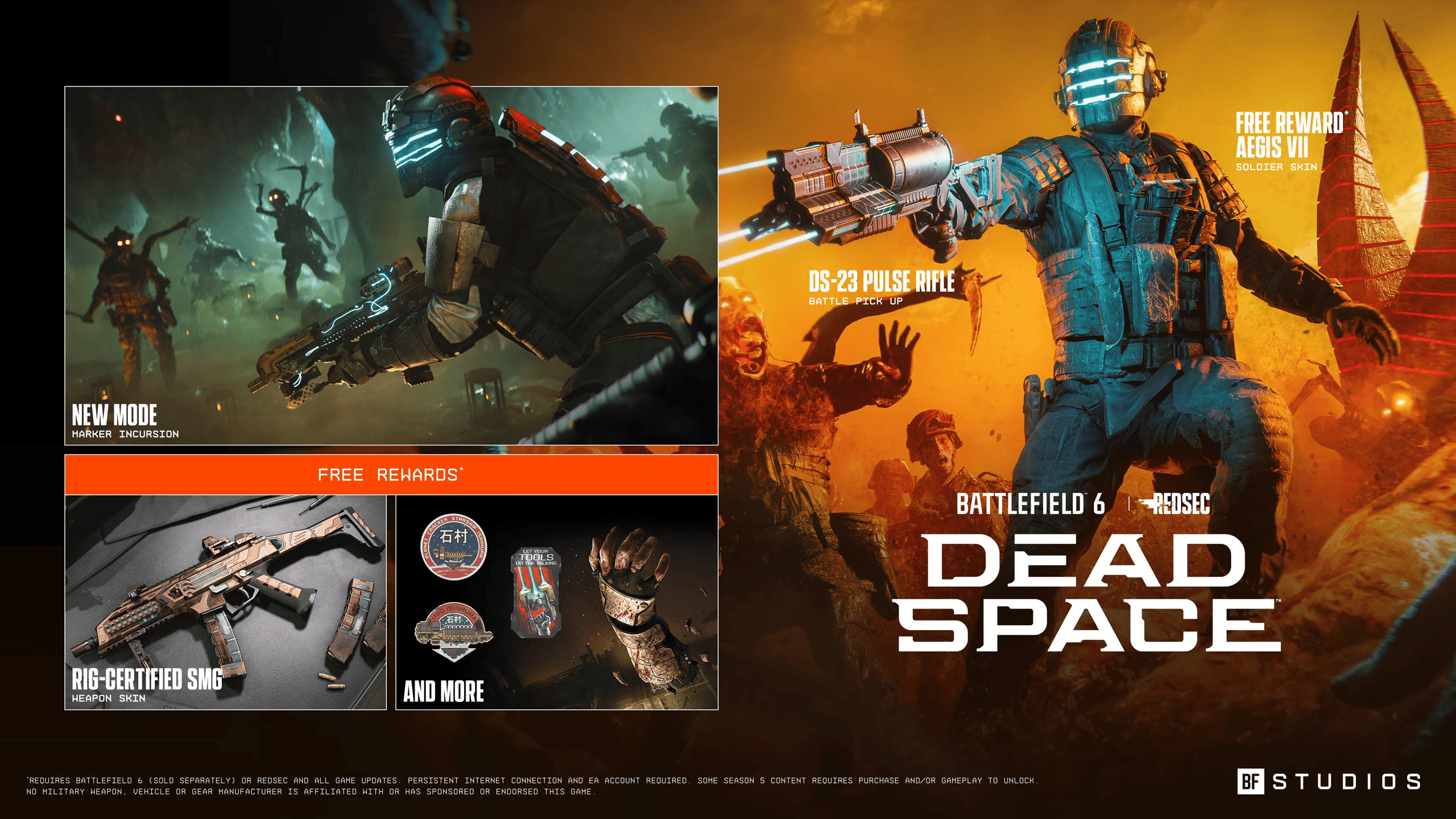 Battlefield 6 trifft Dead Space: Das "Convergence" Event ist live! 3 Battlefield 6 x Dead Space Convergence Event Trailer Rewards