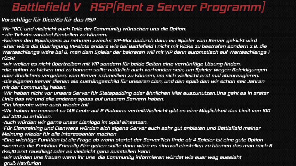 1 Vorschlag