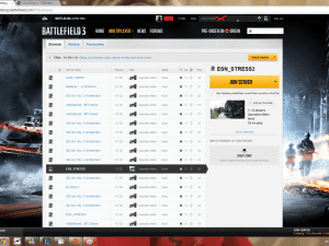 Battlelog - Serverbrowser