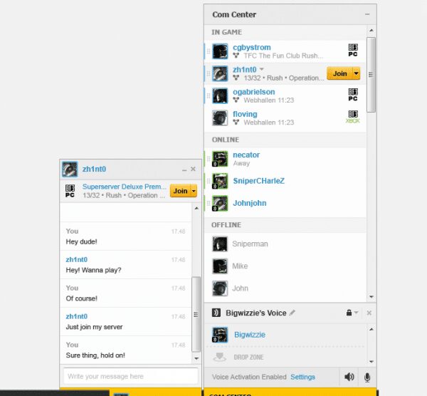 Battlelog - Freundesliste