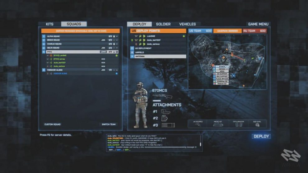 Deine Stimme für ein besseres Battlefield 3 4 Squadmenu
