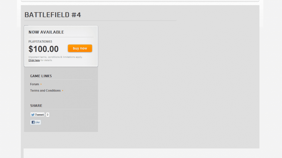 Gefunden: Battlefield 4 bei Origin für 100 Dollar 5 bf4 origin ps3