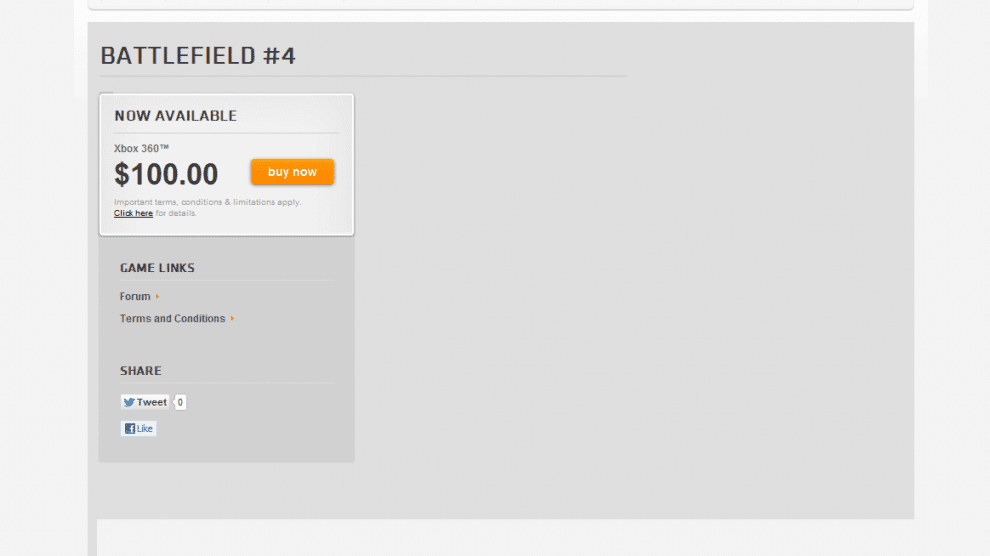 Gefunden: Battlefield 4 bei Origin für 100 Dollar 4 bf4 origin xbox360