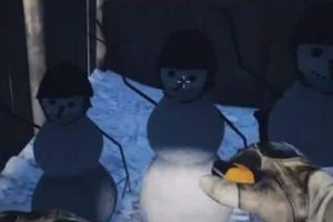 end game snowman easter egg