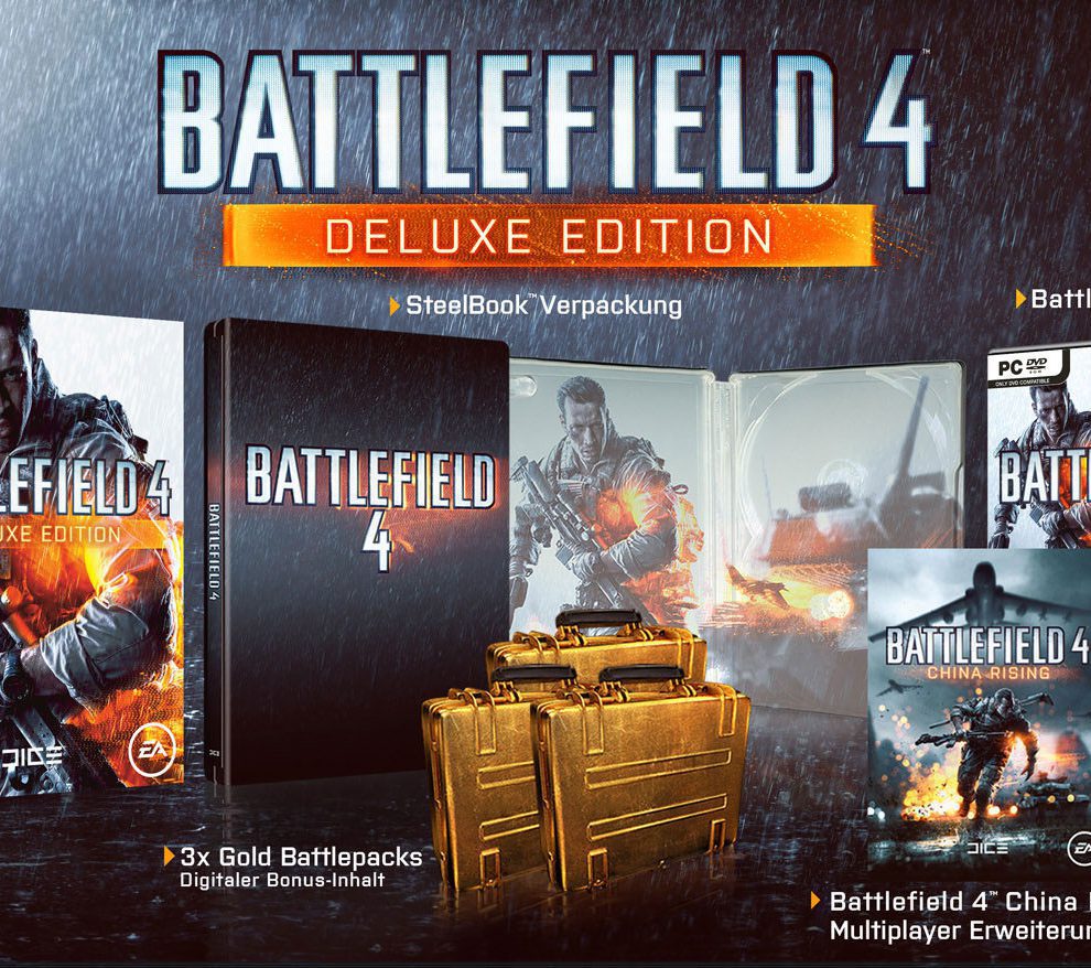 Amazon.de - Battlefield 4 Pre-Order Angebot erweitert 3 Battlefield4 PC USK Bshot. V379209040