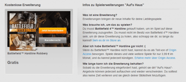 Battlefield 4 Dragon's Teeth und Battlefield Hardline Robbery DLCs gratis auf Origin 6 Battlefield Hardline Robbery gratis