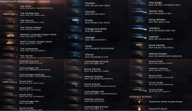 Battlefield 1 Battlepack Revision 16 "Valentines Day" ist verfügbar 4 Battlefield 1 Battlepack Revision 16 Valentines Day