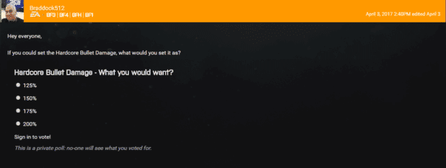 Battlefield 1: Offizielles Voting für Waffenschaden im Hardcore-Modus 4 bf1 hardcore damage voting