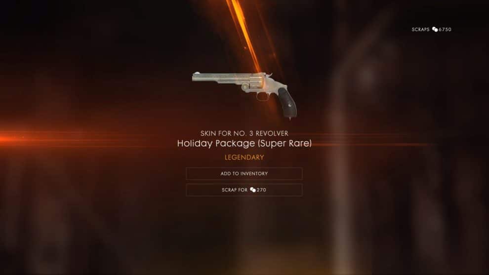 Holiday Package Skin for No. 3 Revolver