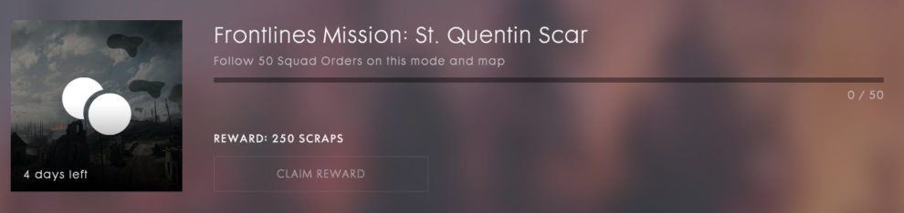 Battlefield 1 Frontlines Mission St. Quentin Scar