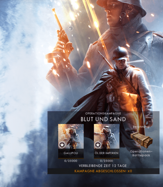Wiederholung: Battlefield 1 - Operations Kampagne "Blood and Sand's" 5 Blood and Sands