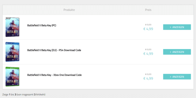Battlefield V: Startet die Beta schon bald? Beta Keys werden bereits verkauft und verlost! 4 buy battlefield v beta key