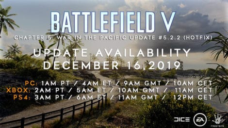 Battlefield V Hotfix Update 5.2.2 erscheint Morgen
