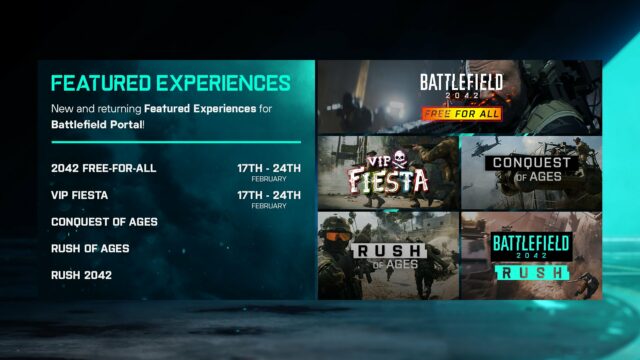 Battlefield 2042: Rückkehr von Spielmodi Free for All und VIP Fiesta via Portal 2 FLy9QQKXoAMohIY