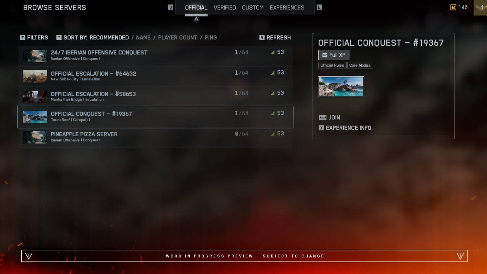 Battlefield 6: Erster Blick auf den neuen Server Browser in Season 5 2 battlefield 6 server browser first screenshot