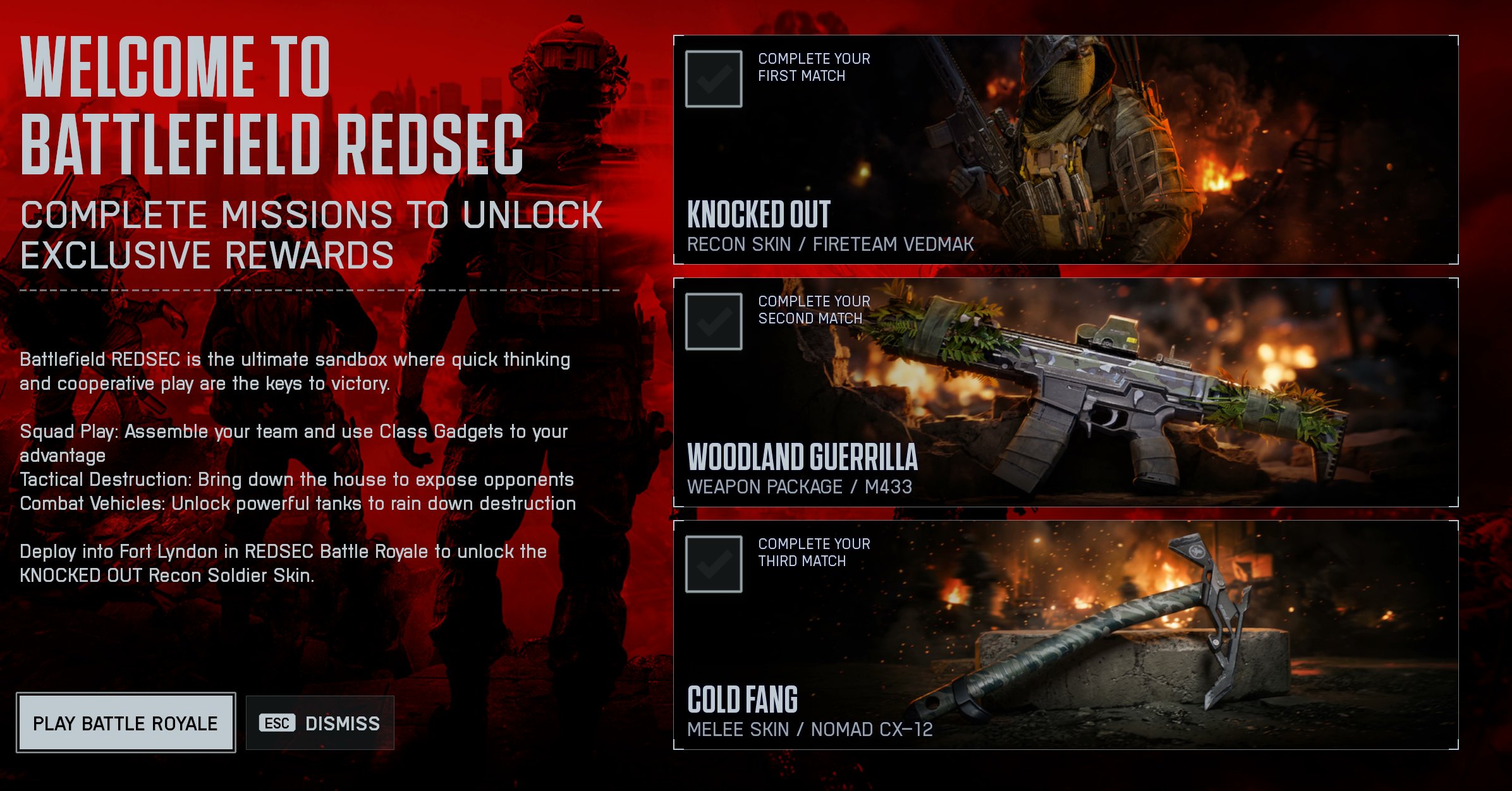 Battlefield REDSEC: Exklusive Belohnungen zum Start auf Fort Lyndon freischalten 2 Battlefield REDSEC Exklusive Belohnungen zum Start auf Fort Lyndon freischalten